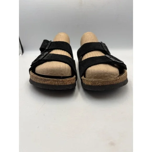 BIRKENSTOCK BETULA BLACK SANDALS DOUBLE STRAP WOMEN Sz 10 - Picture 3 of 9